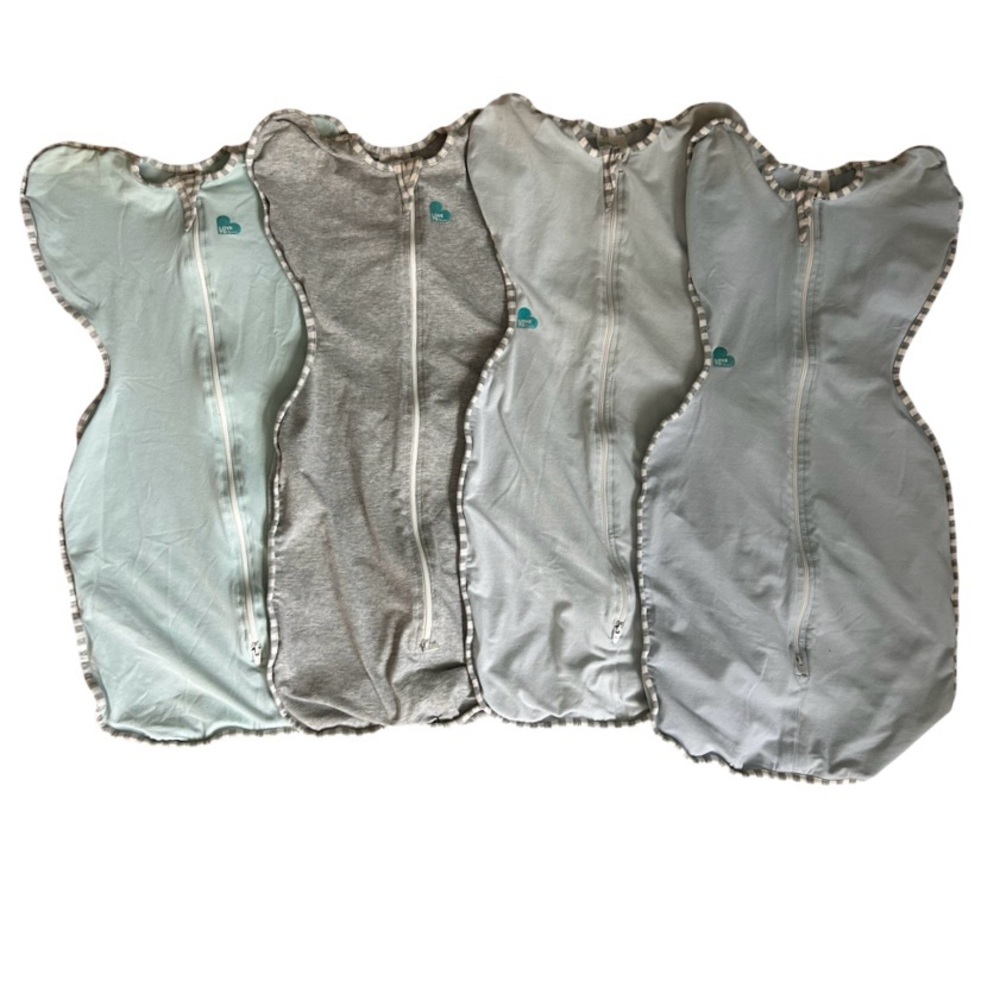 Size M 4 - Love To Dream Swaddles Zipper Sleep Zip Sack Pod Bundle 13-19 lbs Med - Picture 5 of 12